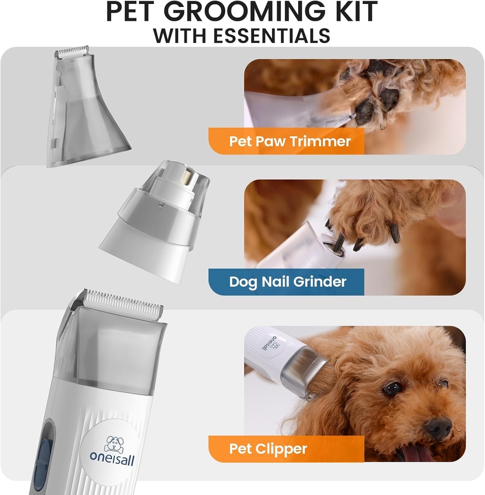 Oneisall LM2 Kablosuz  Kedi & Köpek için Vakumlu Bakım Seti - 7