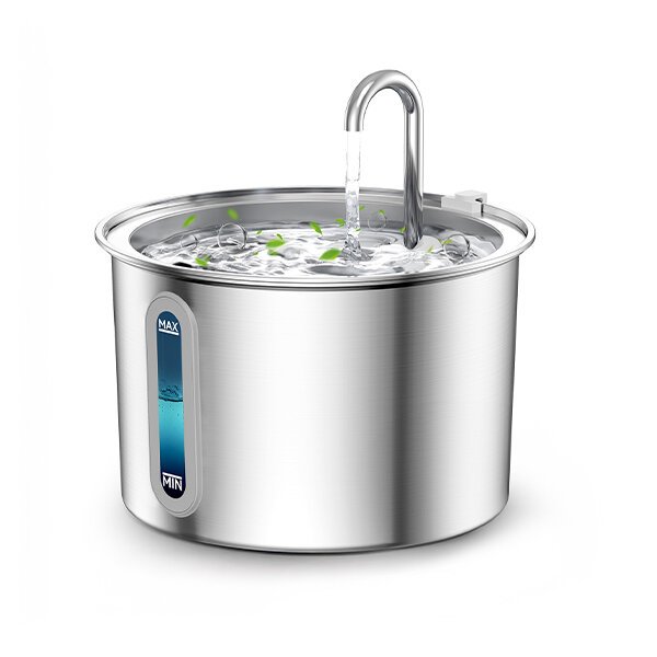 Oneisall PWF-001 2 L Tekli Paslanmaz Çelik Kedi ve Köpekler İçin Otomatik Su Pınarı - 1