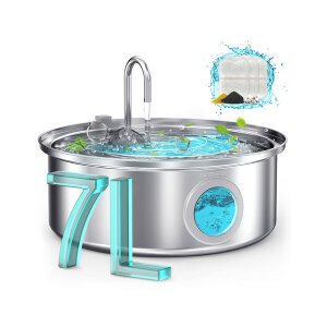 Oneisall PWF-002 7 L Büyük Irk Köpekler için Paslanmaz Çelik Su Pınarı - Yedek Filtre Seti (8’li Paket) - 4