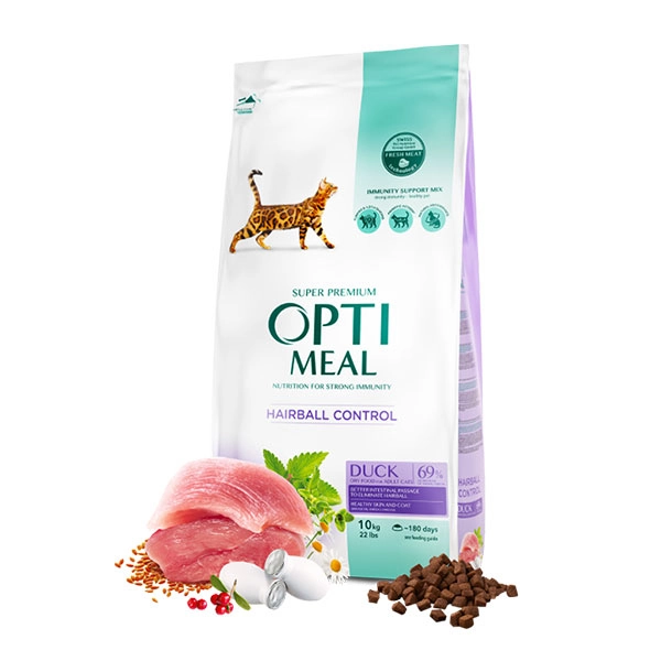 Optimeal Ördekli Kedi Maması Hairball Control 10 Kg - 2