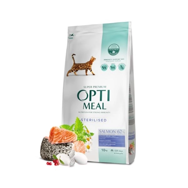 Optimeal Somonlu Kısırlaştırılmış Kedi Mam. 10 Kg - 1