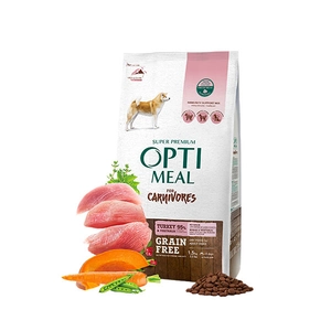 Optimeal Süper Premium Hindili-Sebzeli Tüm Irk Yetişkin Tahılsız Köpek Maması 1.5 kg - 2