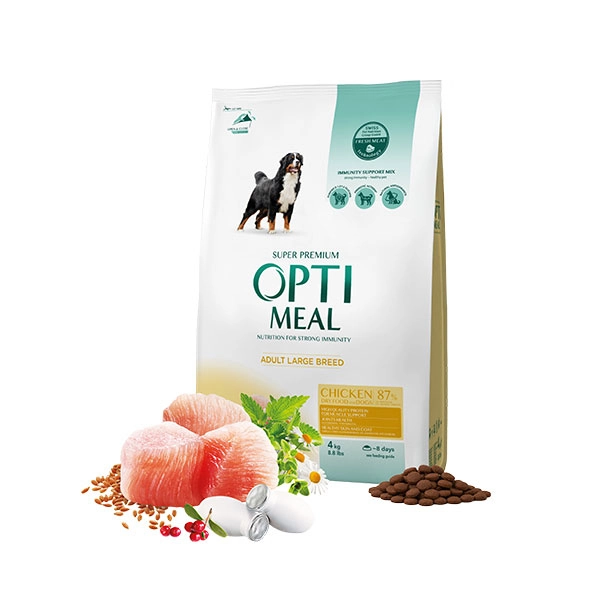 Optimeal Süper Premium Tavuklu İri Irk Yetişkin Köpek Maması 4 Kg - 2