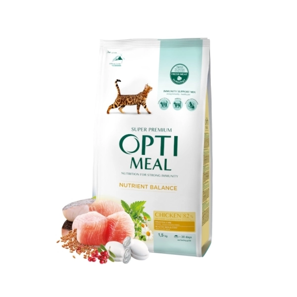 Optimeal Tavuklu Yetişkin Kedi Maması 1.5 kg - 1