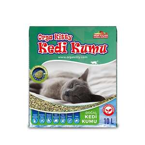 Orga Kitty Topaklanan Mısır Koçanı Granülü Kedi Kumu 10L