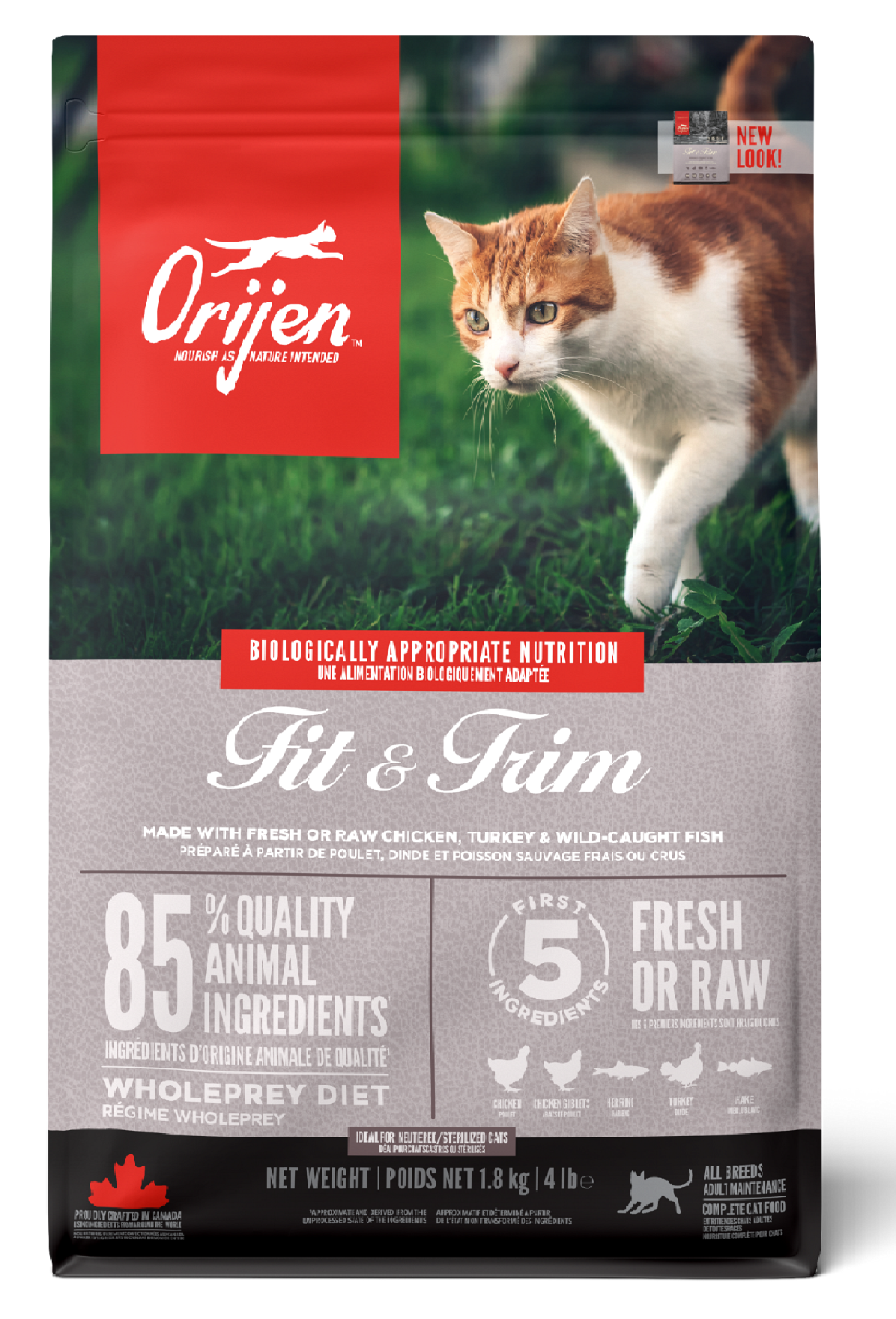 Orijen Fit & Trim Light Kedi Maması 1,8 kg - 1