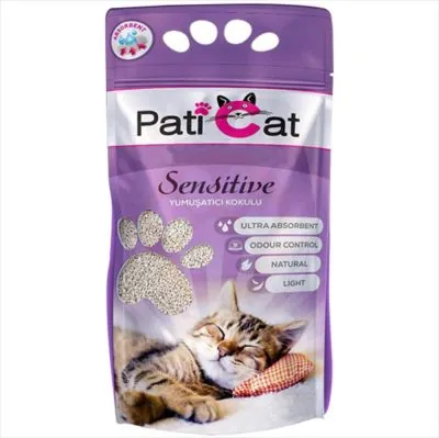 Pati Cat Sensitive Yumuşatıcı Kokulu Kalın Taneli Kedi Kumu 10 LT - 1