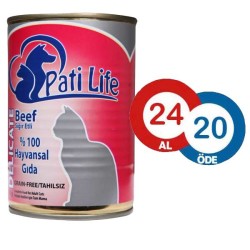 Pati Life Biftekli Kedi Yaş Maması 415 GR * 24 ADET