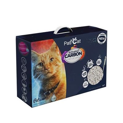 PatiCat Aktif Karbonlu Topaklanan Kedi Kumu 6 LT - 1