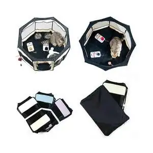 Pawingo Kedi ve Köpekler için Oyun Parkı 70 x 47 Cm Kırmızı - 2