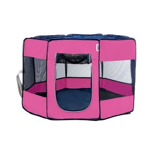 Pawingo Kedi ve Köpekler için Oyun Parkı 70 x 47 Cm Pembe