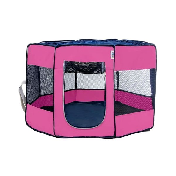 Pawingo Kedi ve Köpekler için Oyun Parkı 70 x 47 Cm Pembe - 1