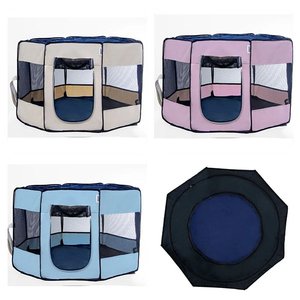 Pawingo Kedi ve Köpekler için Oyun Parkı 70 x 47 Cm Pembe - 4