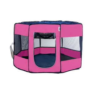 Pawingo Kedi ve Köpekler için Oyun Parkı 70 x 47 Cm Pembe - 1