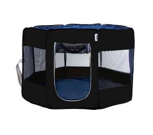 Pawingo Kedi ve Köpekler için Oyun Parkı 70 x 47 Cm Siyah