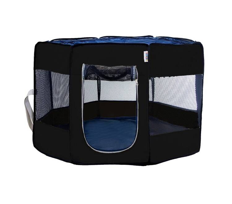 Pawingo Kedi ve Köpekler için Oyun Parkı 70 x 47 Cm Siyah - 1