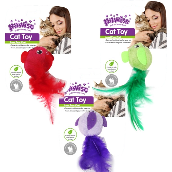 Pawise Catnipli Peluş Kuş Kedi Oyuncağı 12 cm - 1