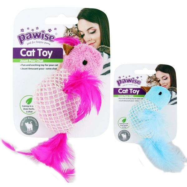 Pawise Catnipli Peluş Kuş Kedi Oyuncağı 9 cm - 1