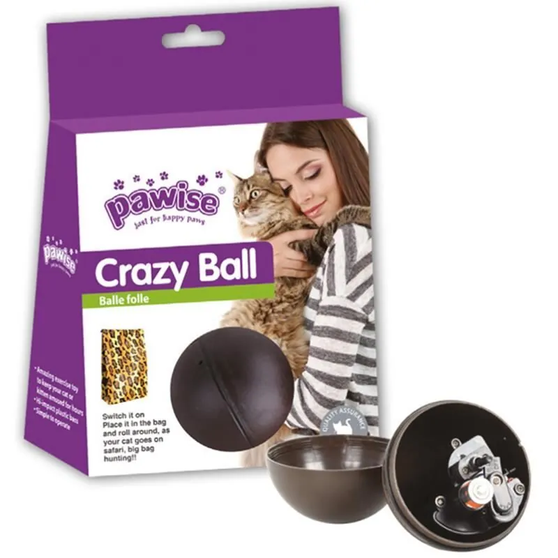 Pawise Crazy Ball Hareketli Kedi Topu 8,5 Cm - 1