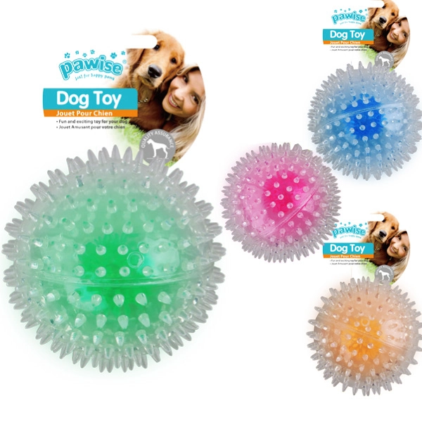 Pawise Flash Bouncer Ball Işıklı Şeffaf Plastik Top Kedi Oyuncağı 8 cm - 1