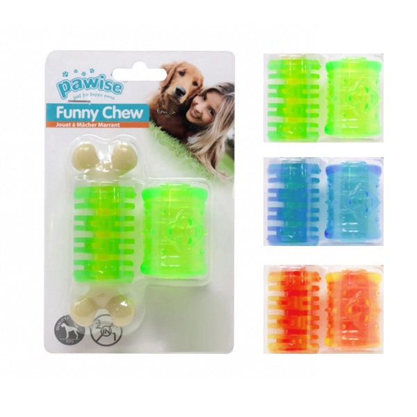 Pawise Funy Chew 2 in 1-L Lastik Köpek Oyuncağı - 1