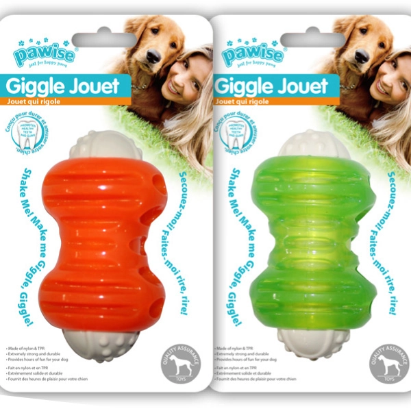 Pawise Giggle Jouet Sesli Kauçuk Kemik Köpek Oyuncağı 12 cm - 1