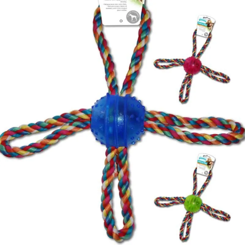 Pawise 4'lü Halka Diş İpi Köpek Oyuncağı 26 cm - 3