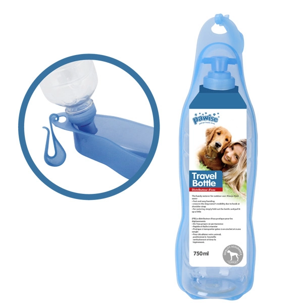 Pawise Kedi Ve Köpekler İçin Portatif Seyahat Suluğu 750 ML - 1