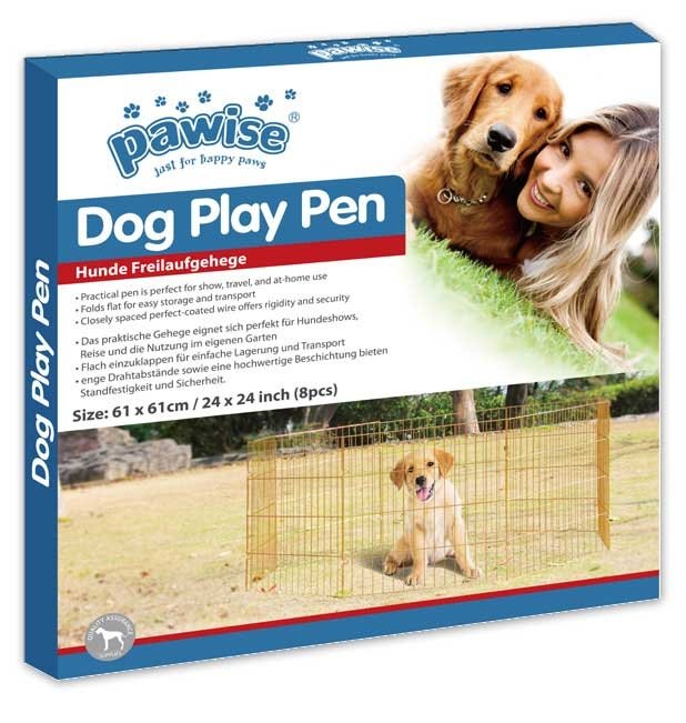 Pawise Köpek Oyun Bahçesi Çiti 8 Metal Panel 60x60cm - 1
