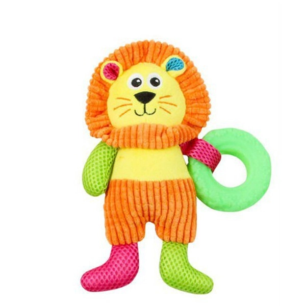 Pawise Peluş Sesli Aslan Köpek Oyuncağı 20 cm - 1