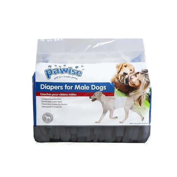 Pawise Kullan At Erkek Köpek Alt Bezi Siyah L - 1