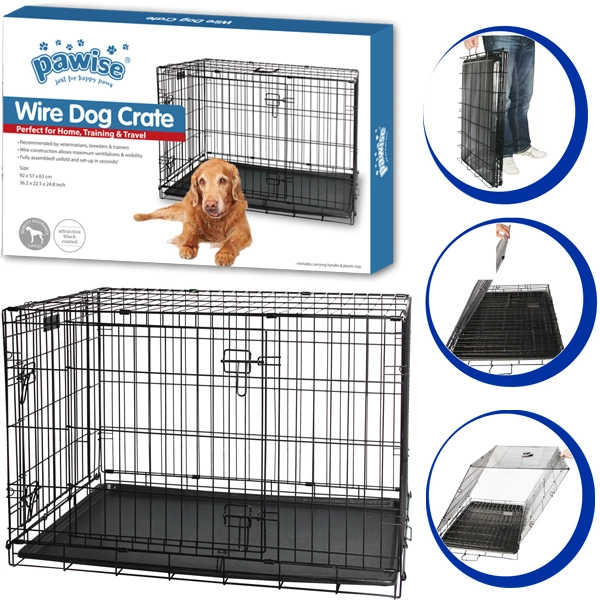 Pawise Metal Köpek Kafesi 92x57x63 cm - 1