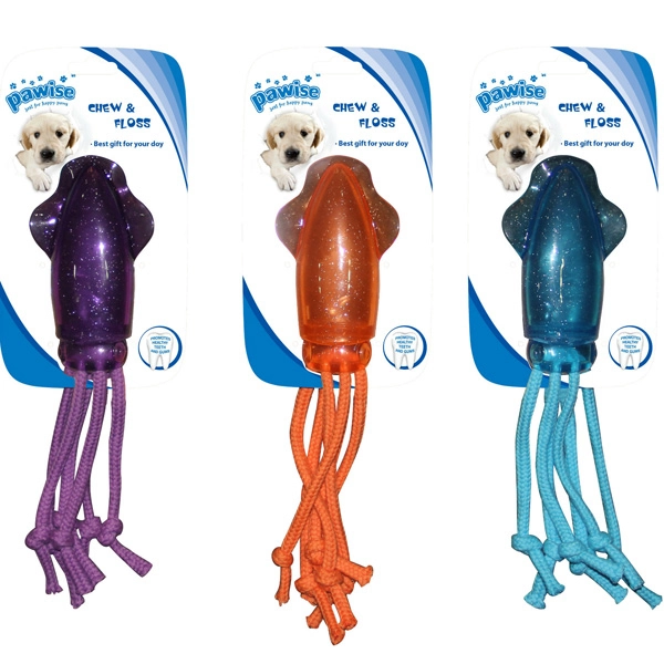 Pawise Mürekkep Balığı İpli Oyuncak 14x8x 3,5 Cm - 1