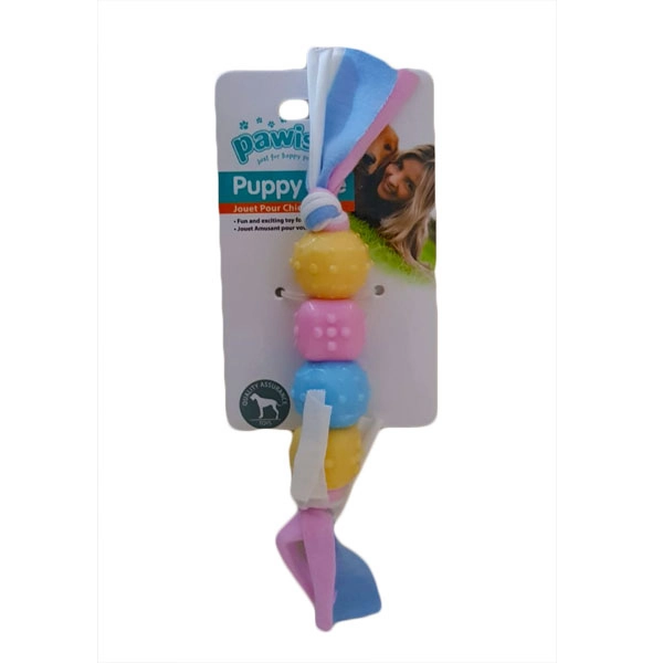 Pawise Puppy Life Diş Çıkarma Oyuncağı İpli Top - 1