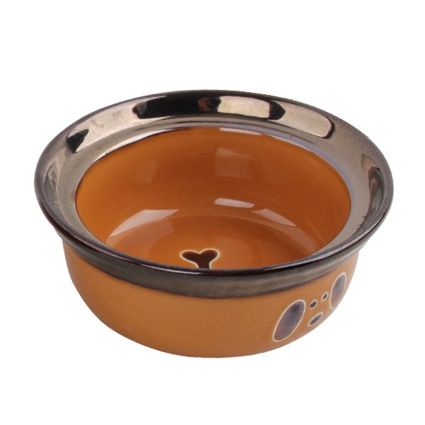 Pawise Seramik Mama Kabı Turuncu 1100 Ml - 1