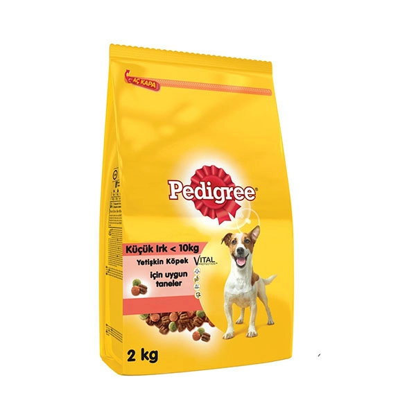 Pedigree Sığır Etli ve Sebzeli Küçük Irk Yetişkin Köpek Maması 2kg - 1