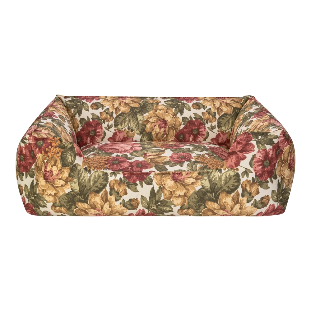 Pet Comfort Alpha  Gül Desenli Köpek Yatağı L 105x85cm - 1