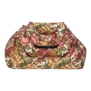 Pet Comfort Alpha  Gül Desenli Köpek Yatağı M 80x65cm - 4