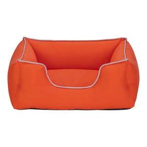 Pet Comfort Alpha  Kedi ve Köpek Yatağı Turuncu w Beyaz Biye S 60x50cm