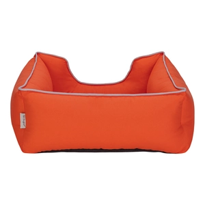 Pet Comfort Alpha  Kedi ve Köpek Yatağı Turuncu w Beyaz Biye S 60x50cm - 3