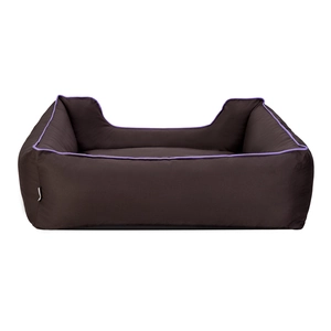 Pet Comfort Alpha  Köpek Yatağı Kahverengi w Mor Biye L 105x85cm - 3