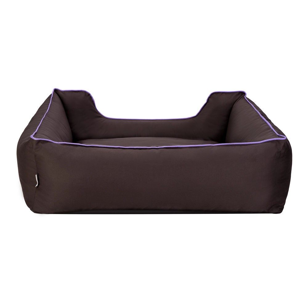 Pet Comfort Alpha  Köpek Yatağı Kahverengi w Mor Biye L 105x85cm - 3