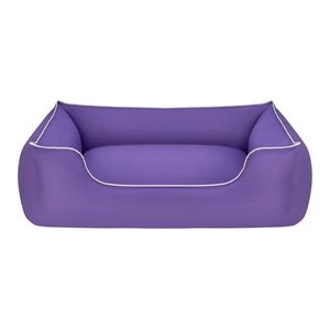 Pet Comfort Alpha  Köpek Yatağı Mor w Beyaz Biye L 105x85cm - 2