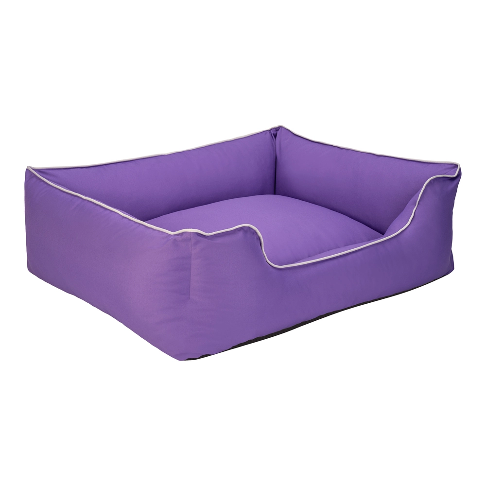 Pet Comfort Alpha  Köpek Yatağı Mor w Beyaz Biye L 105x85cm - 3