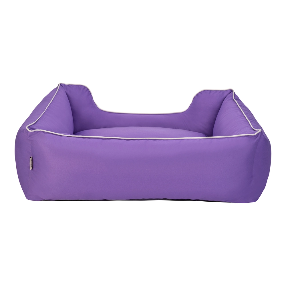 Pet Comfort Alpha  Köpek Yatağı Mor w Beyaz Biye L 105x85cm - 4