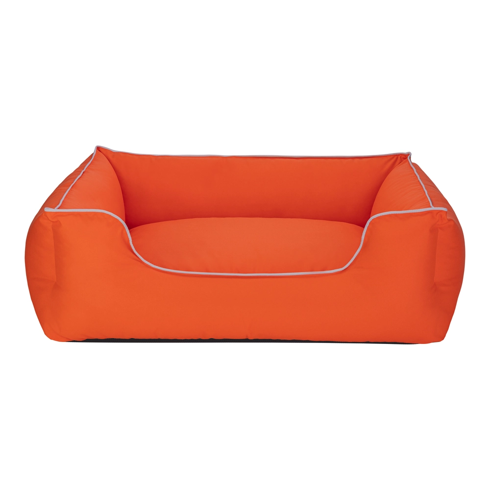 Pet Comfort Alpha  Köpek Yatağı Turuncu w Beyaz Biye L 105x85cm - 1
