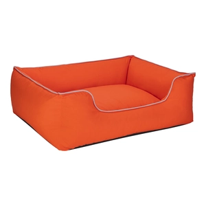 Pet Comfort Alpha  Köpek Yatağı Turuncu w Beyaz Biye L 105x85cm - 2