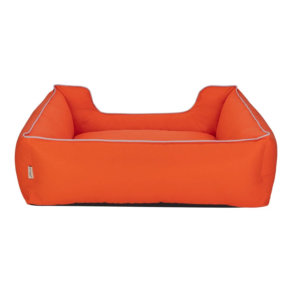 Pet Comfort Alpha  Köpek Yatağı Turuncu w Beyaz Biye L 105x85cm - 3