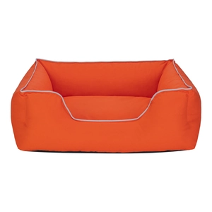 Pet Comfort Alpha  Köpek Yatağı Turuncu w Beyaz Biye M 80x65cm