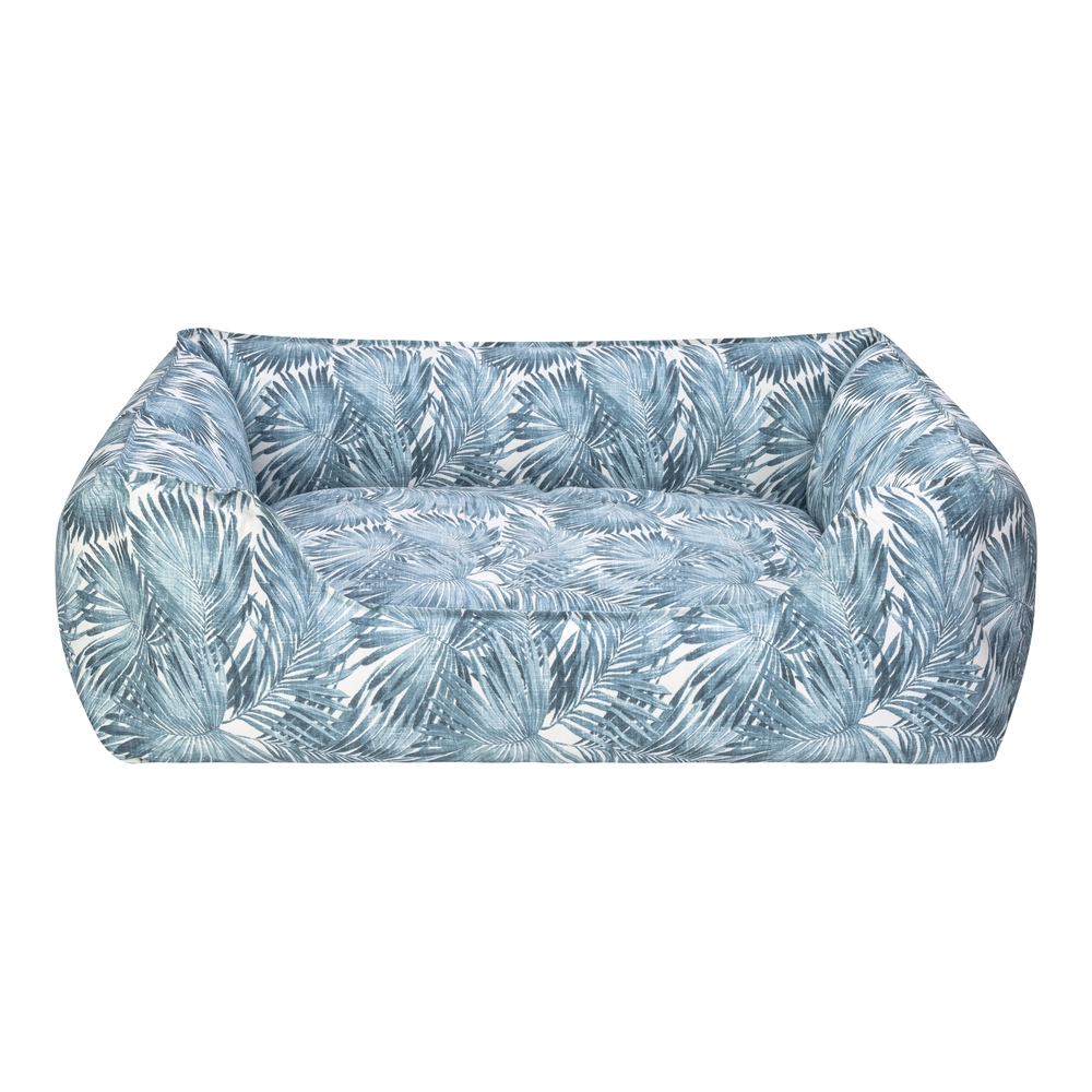 Pet Comfort Alpha  Mavi-Beyaz Köpek Yatağı L 105x85cm - 1